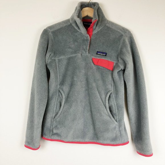 Patagonia Sweaters - PATAGONIA Synchilla Gray Snap-T Fleece Pullover Sweater Size XS